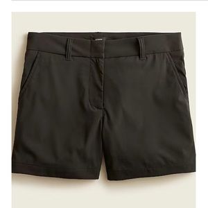 J. Crew 5" tech short in recycled stretch nylon Black Sz 4